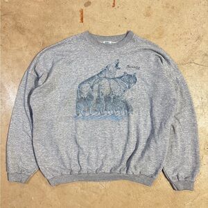 90's Vintage Wolves Crewneck Rivers Edge